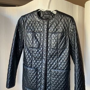 CLUB MONACO Black Quilted Jacket
